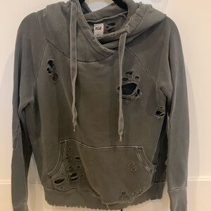 NSF distressed hooded sweatshirt size small